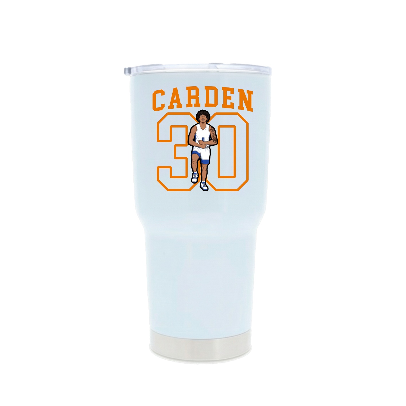 30oz Stainless Steel Tumbler — Shirsey in White