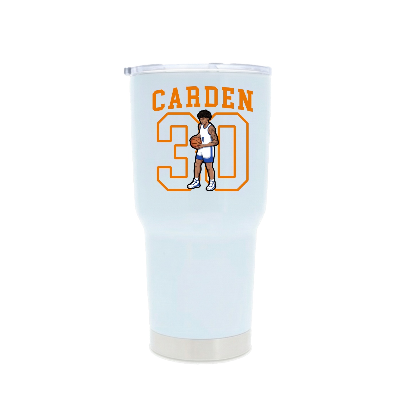 30oz Stainless Steel Tumbler — Shirsey in White