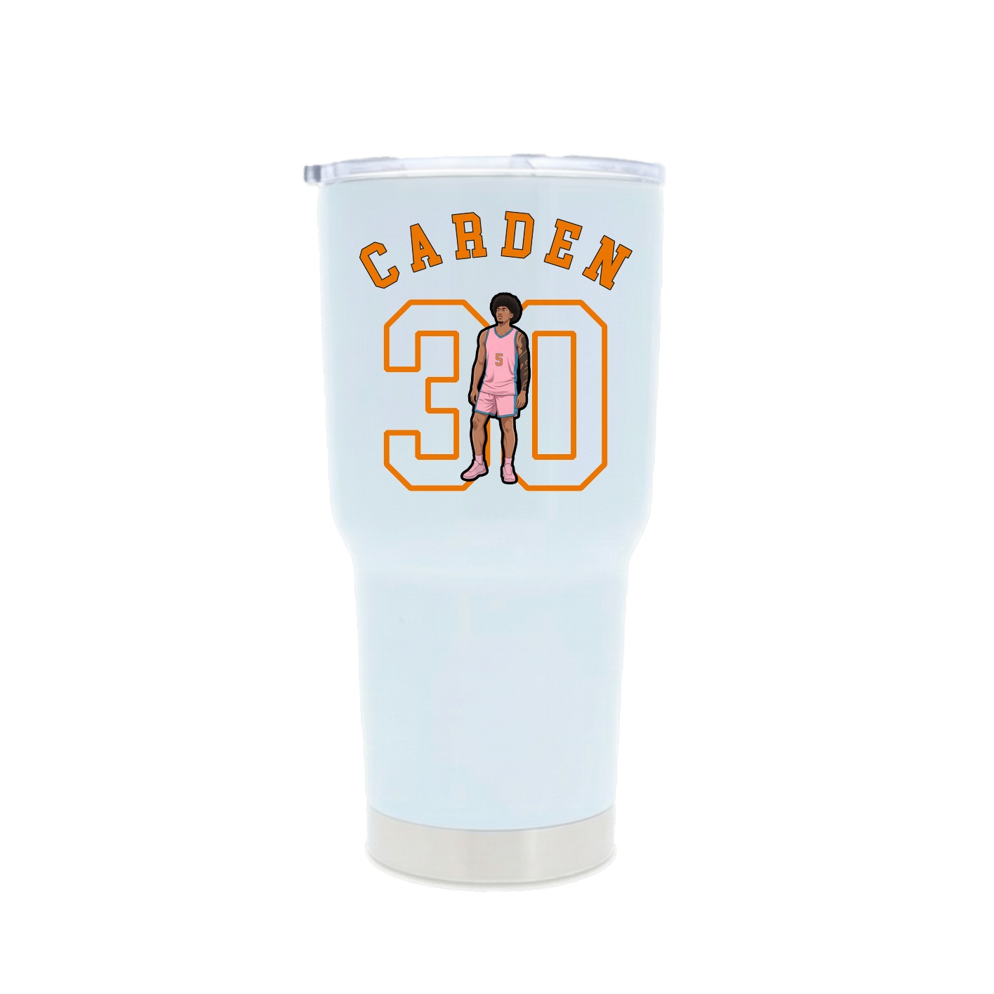30oz Stainless Steel Tumbler — Shirsey Arch in White