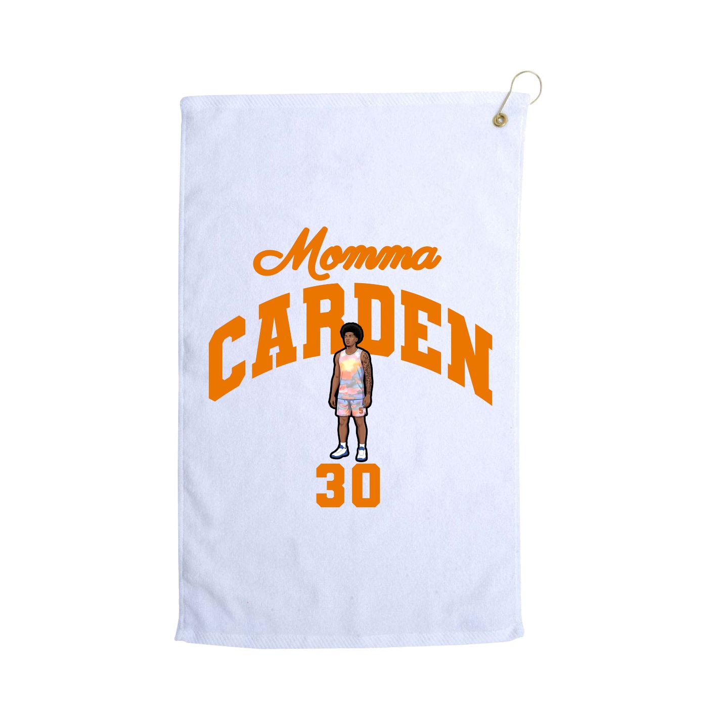 Golf Towel — Mothers Day Arch in White