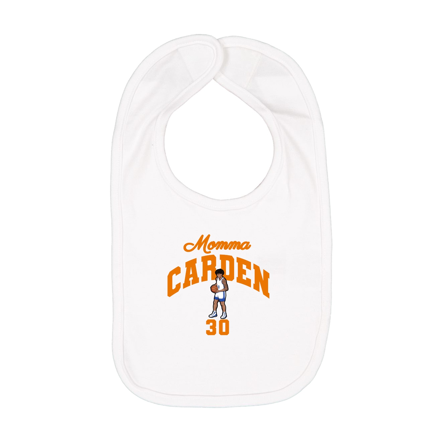 Infant Bib — Mothers Day Arch in White