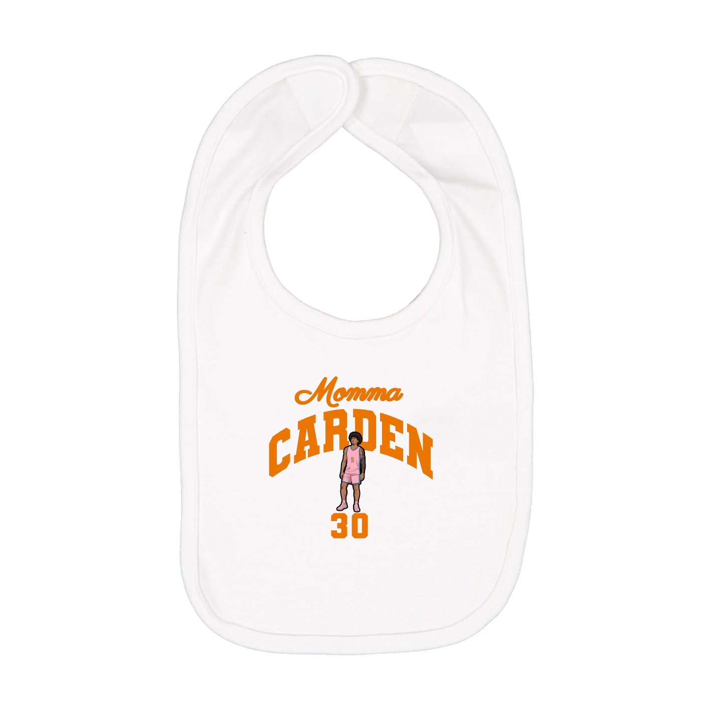 Infant Bib — Mothers Day Arch in White