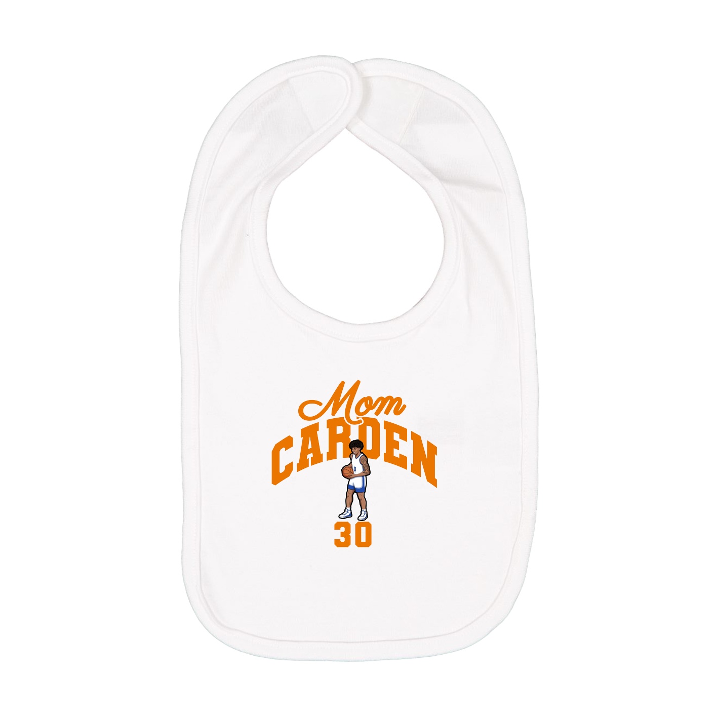 Infant Bib — Mothers Day Arch in White
