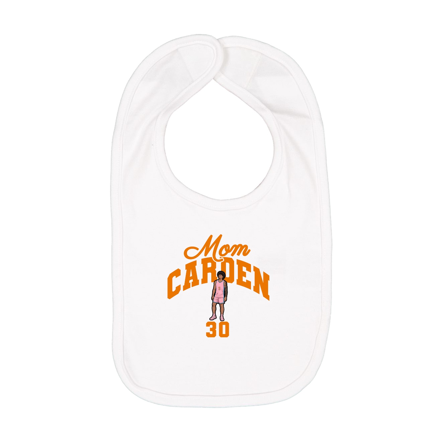 Infant Bib — Mothers Day Arch in White