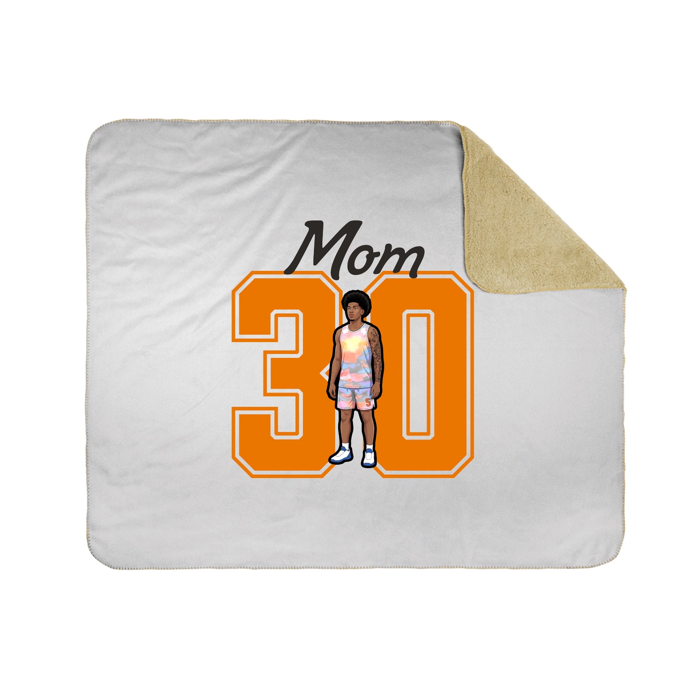 Throw Blanket — Mothers Day Shirsey in White