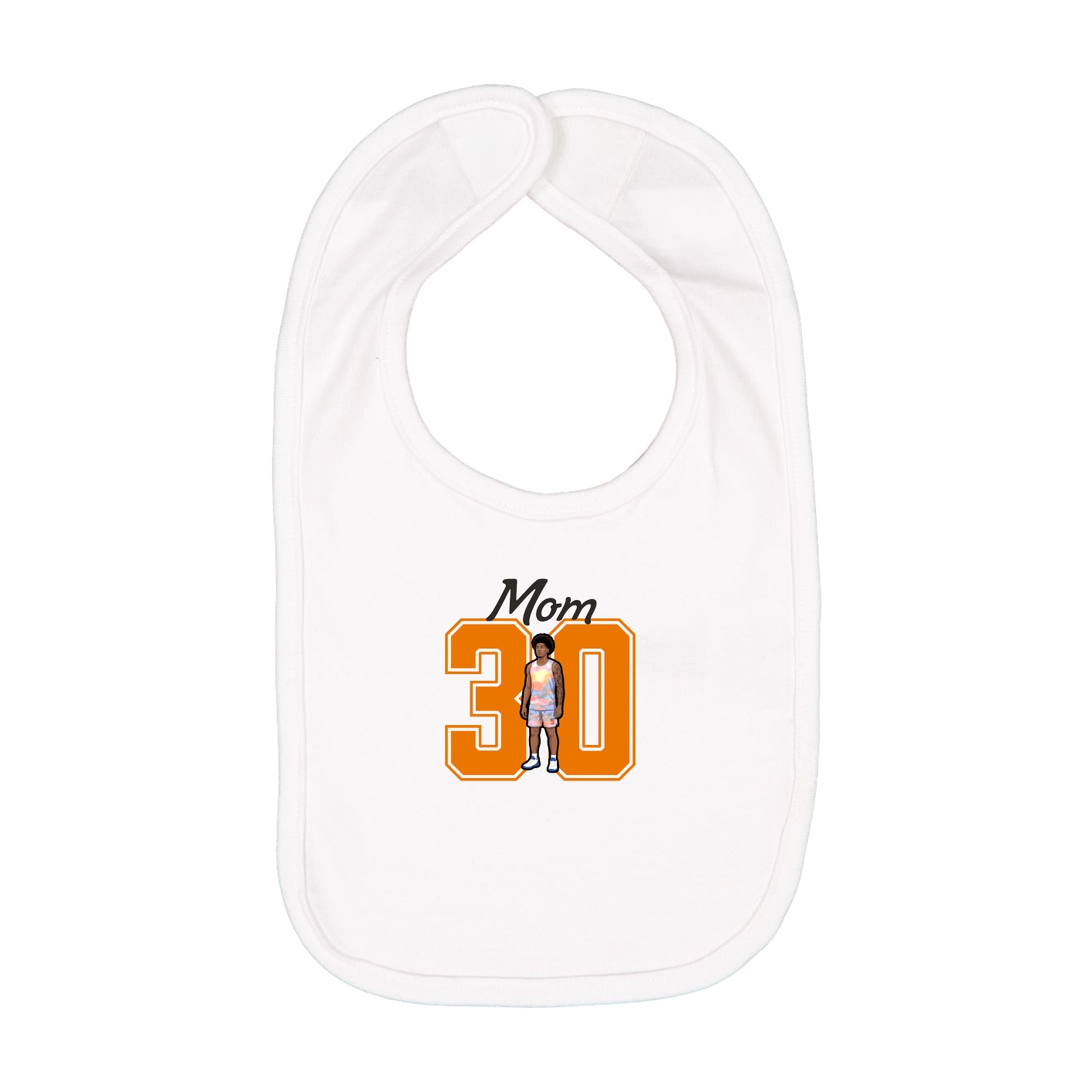 Infant Bib — Mothers Day Shirsey in White