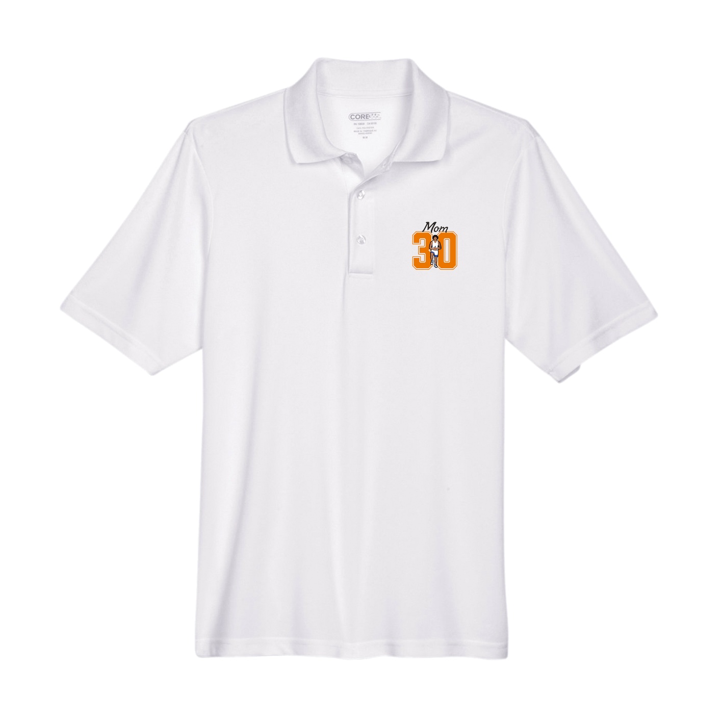 Performance Polo — Mothers Day Shirsey in White