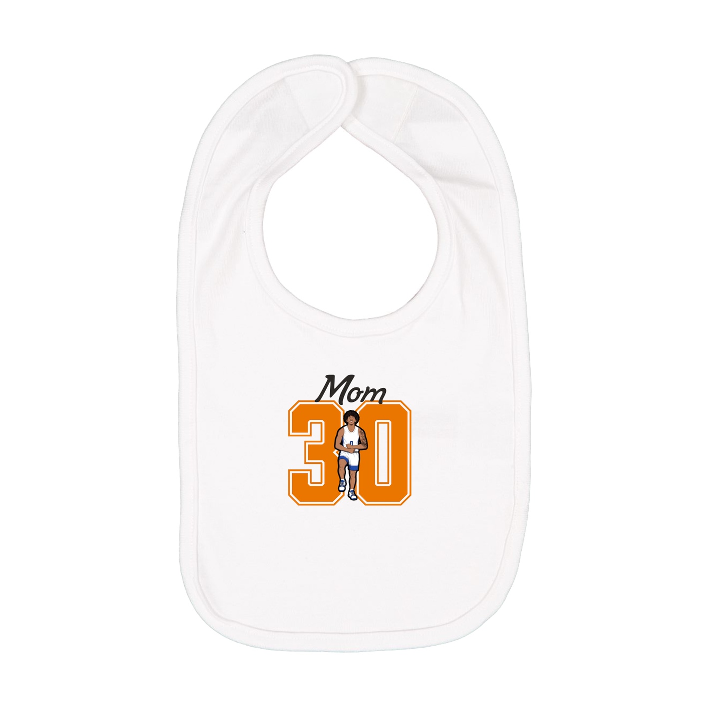 Infant Bib — Mothers Day Shirsey in White