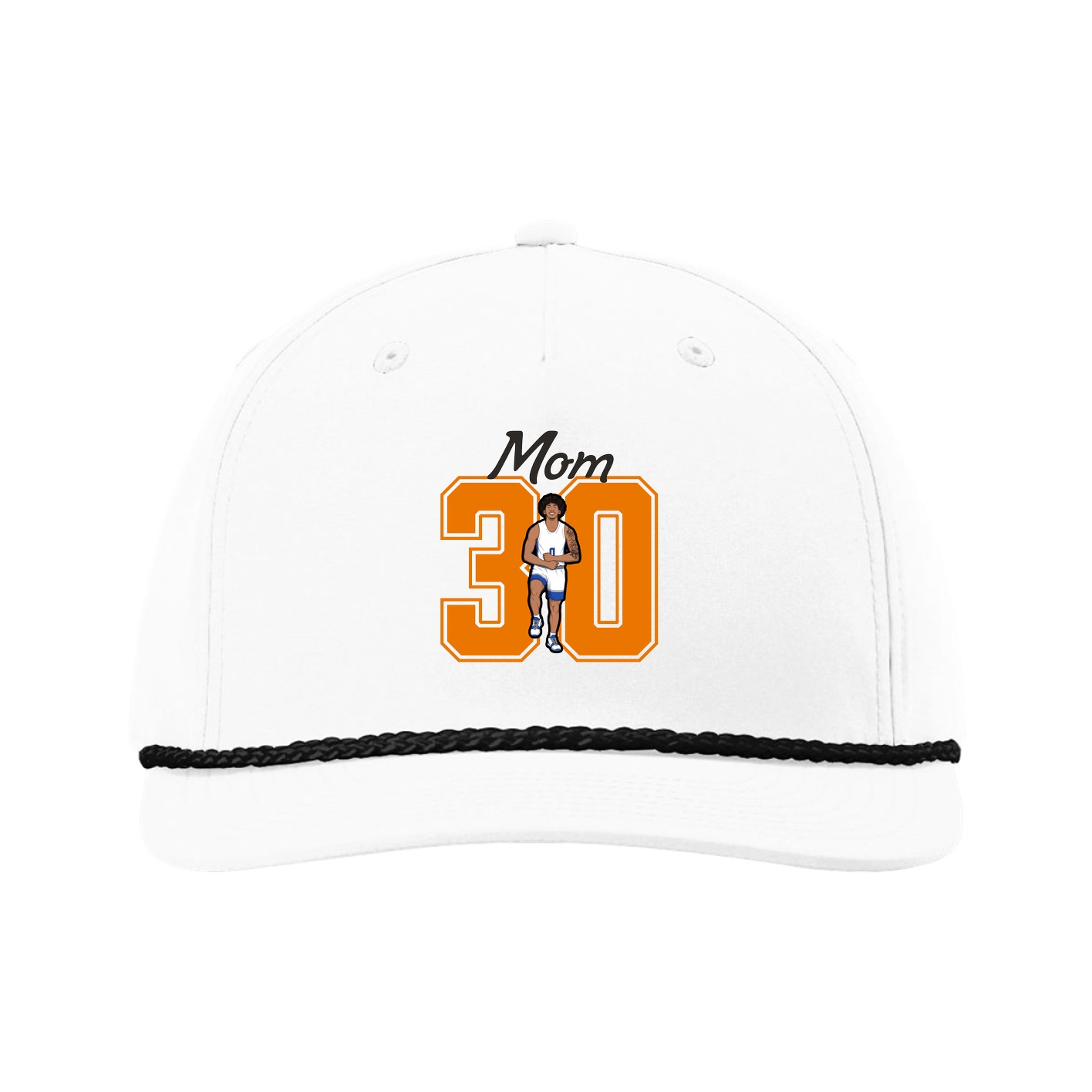 Five-Panel Classic Rope Cap — Mothers Day Shirsey in White