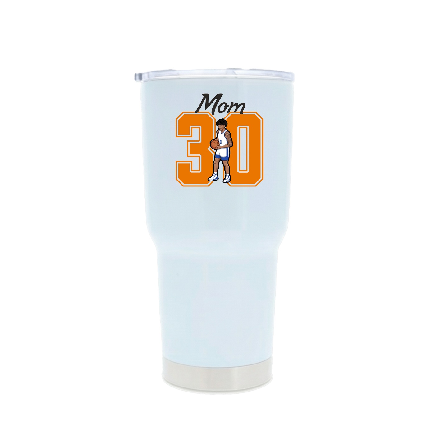 30oz Stainless Steel Tumbler — Mothers Day Shirsey in White