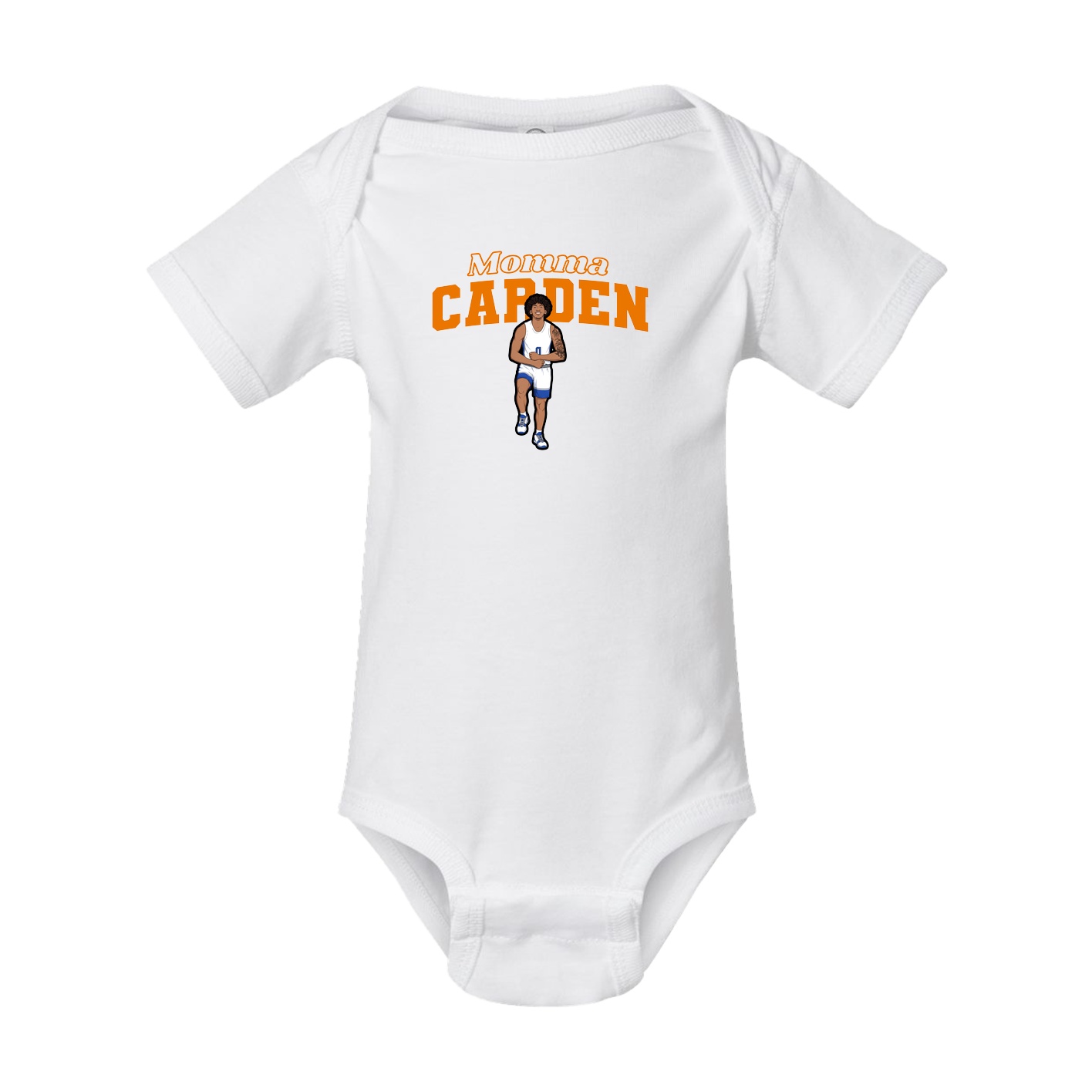 Baby Onesie — Mothers Day Block in White