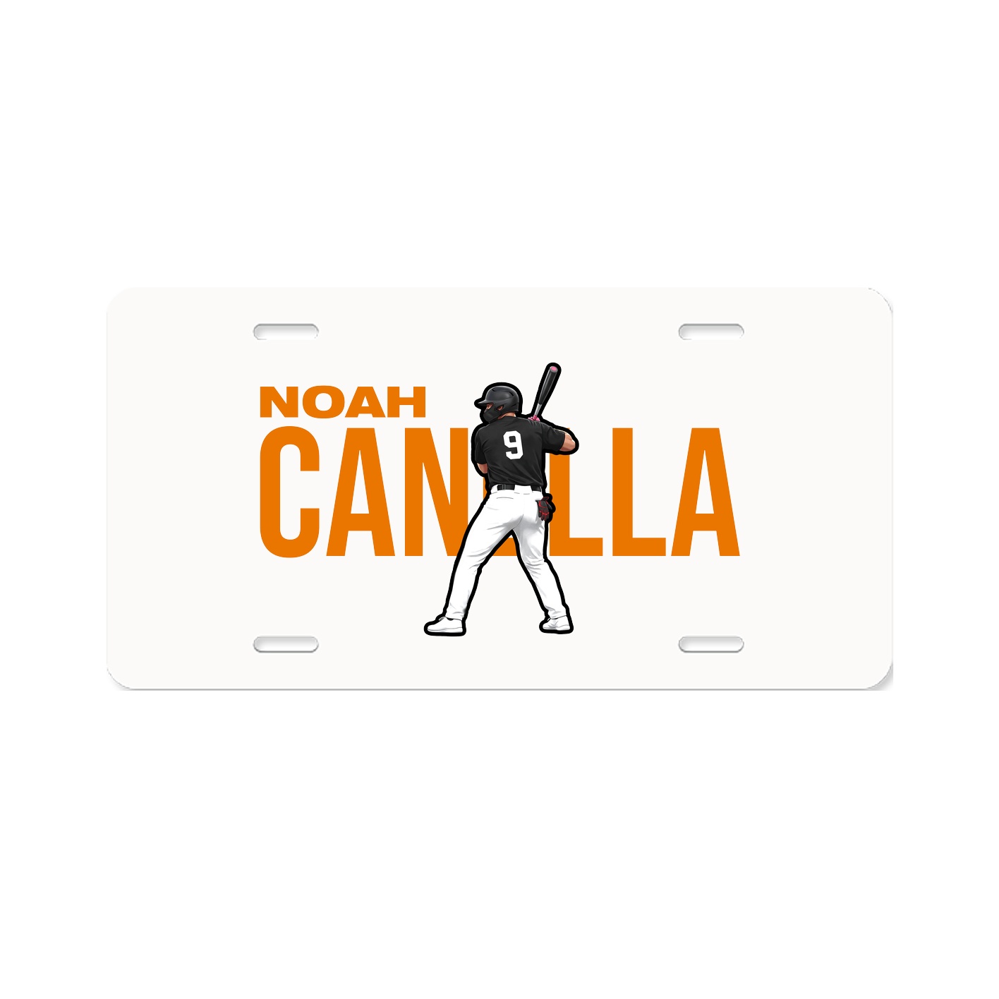 License Plate — Player Name in Classic