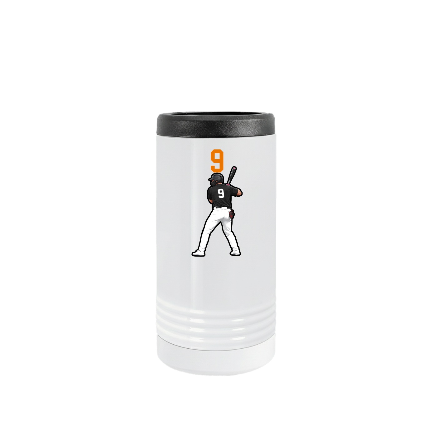 Slim Beverage Holder — Number Top in White