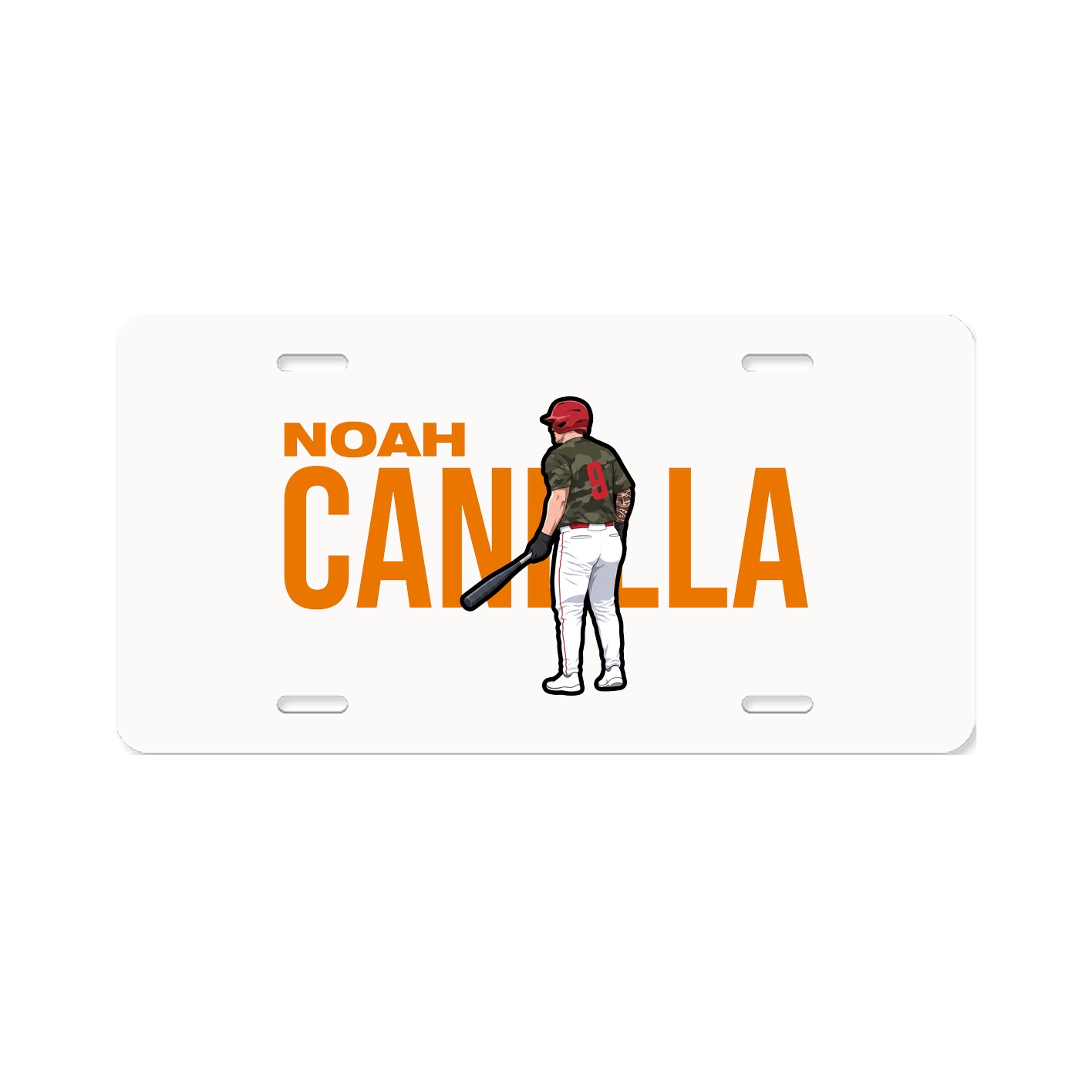 License Plate — Player Name in Classic