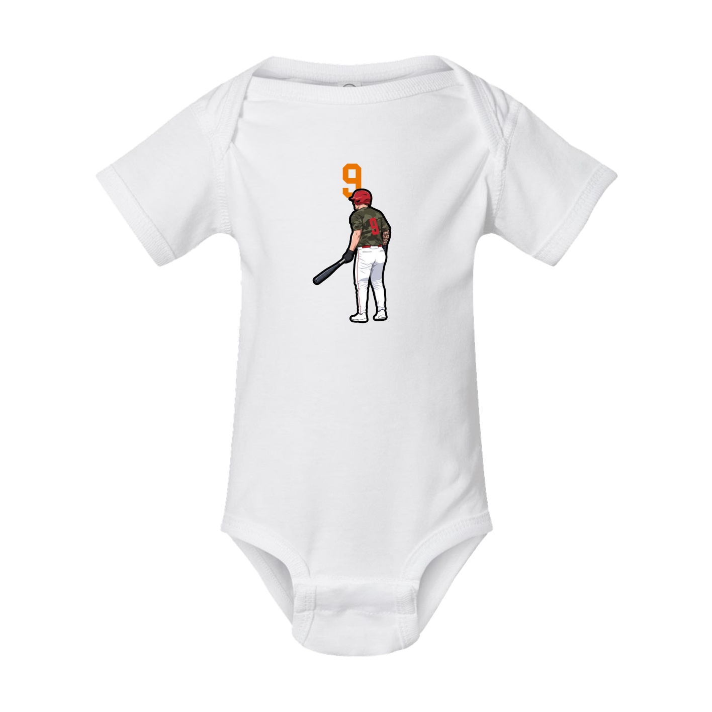Baby Onesie — Number Top in White