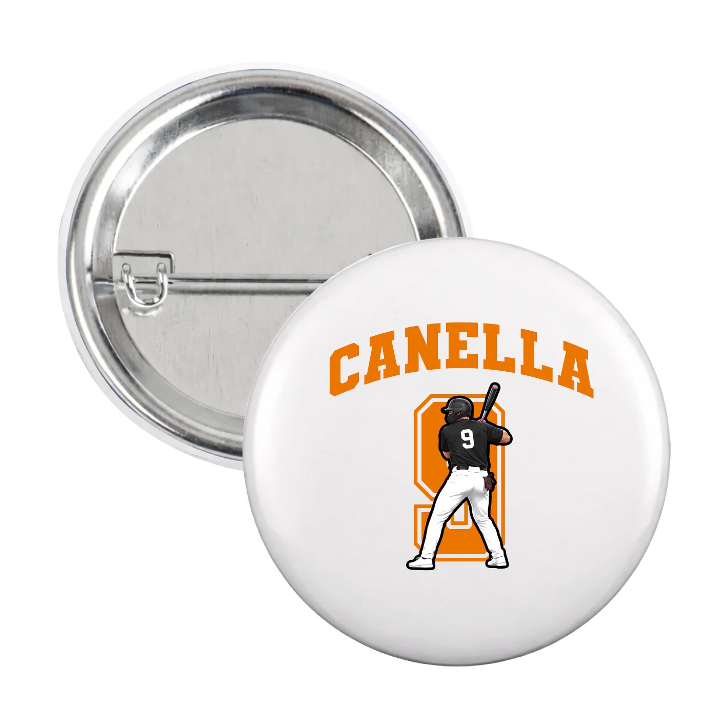 Game Day Button — Number in White