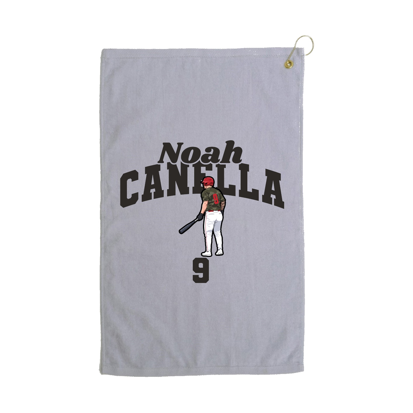 Golf Towel — Signature Arch in Grey