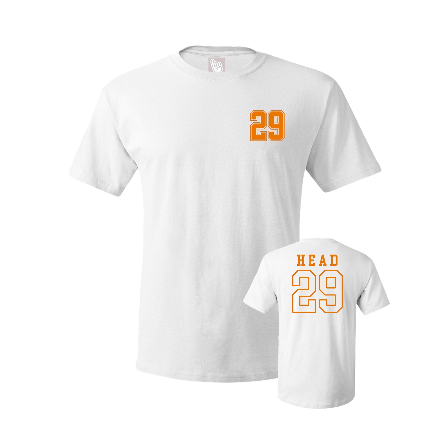 Youth Tee — Chest Back in White