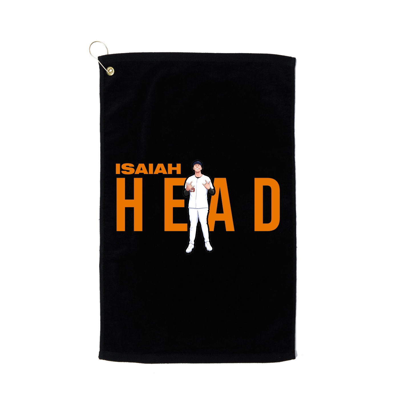 Golf Towel — Player Name in Black
