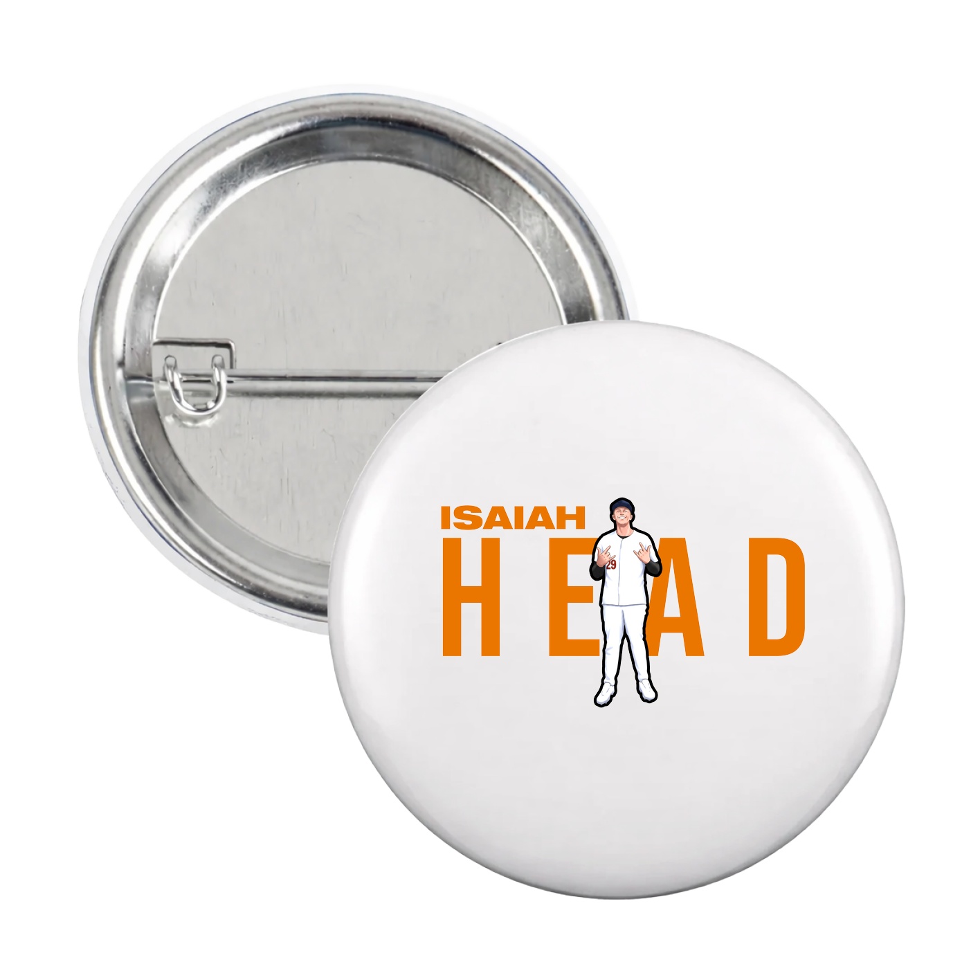 Game Day Button — Player Name in White