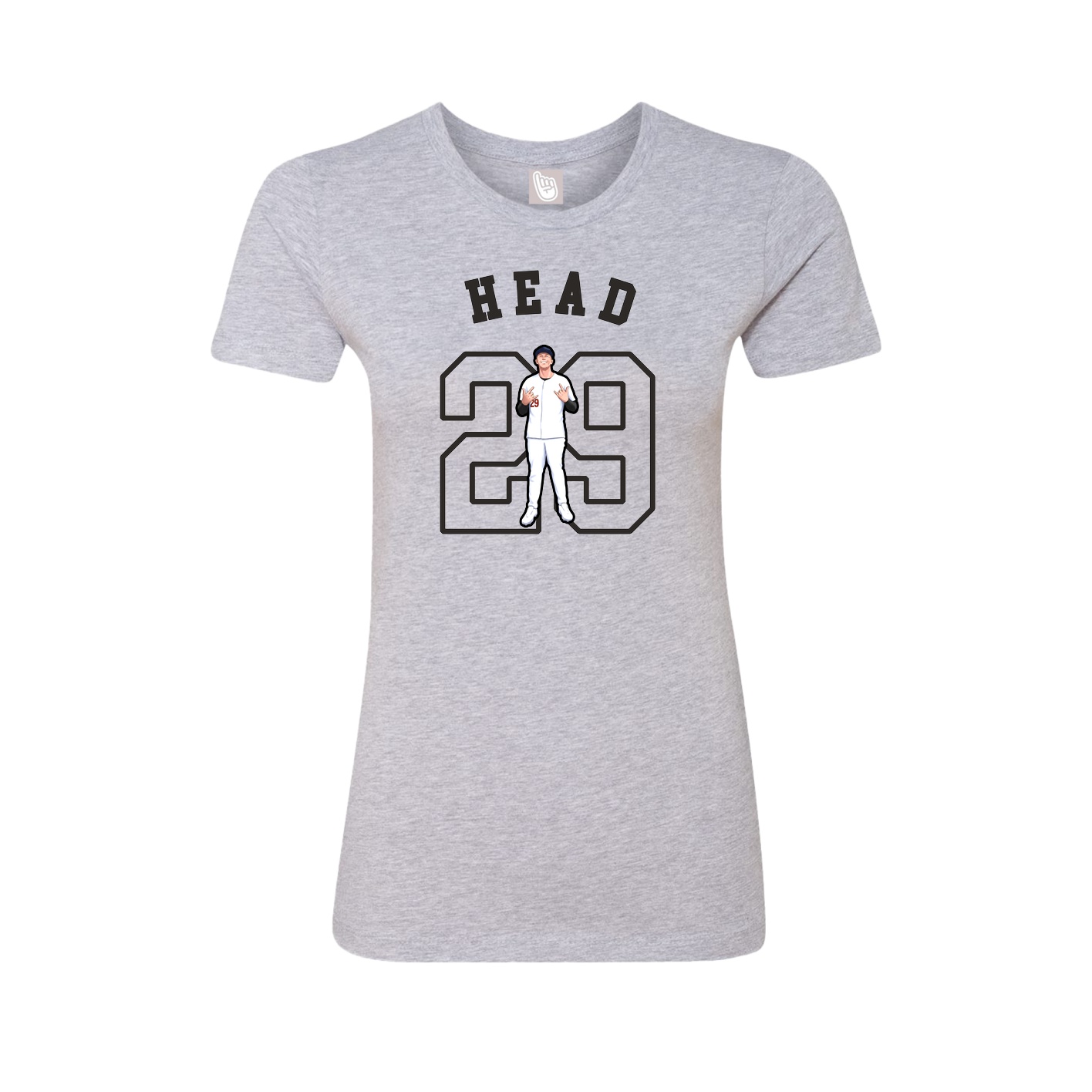 Fitted Women's Tee — Shirsey Arch in Grey