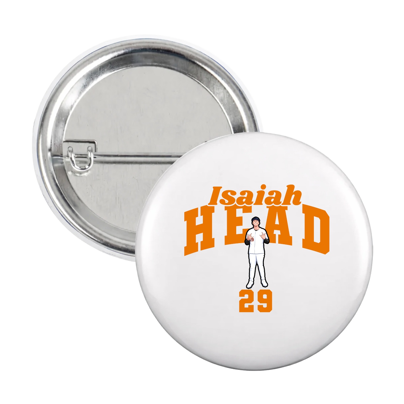 Game Day Button — Signature Arch in White