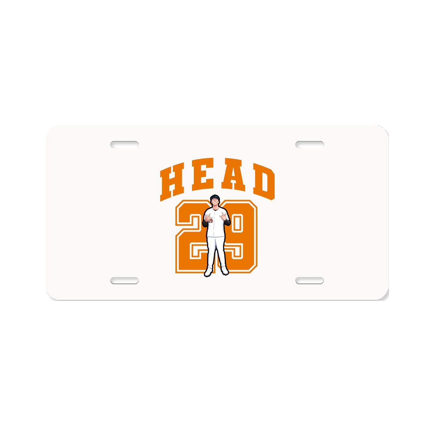 License Plate — Number in Classic
