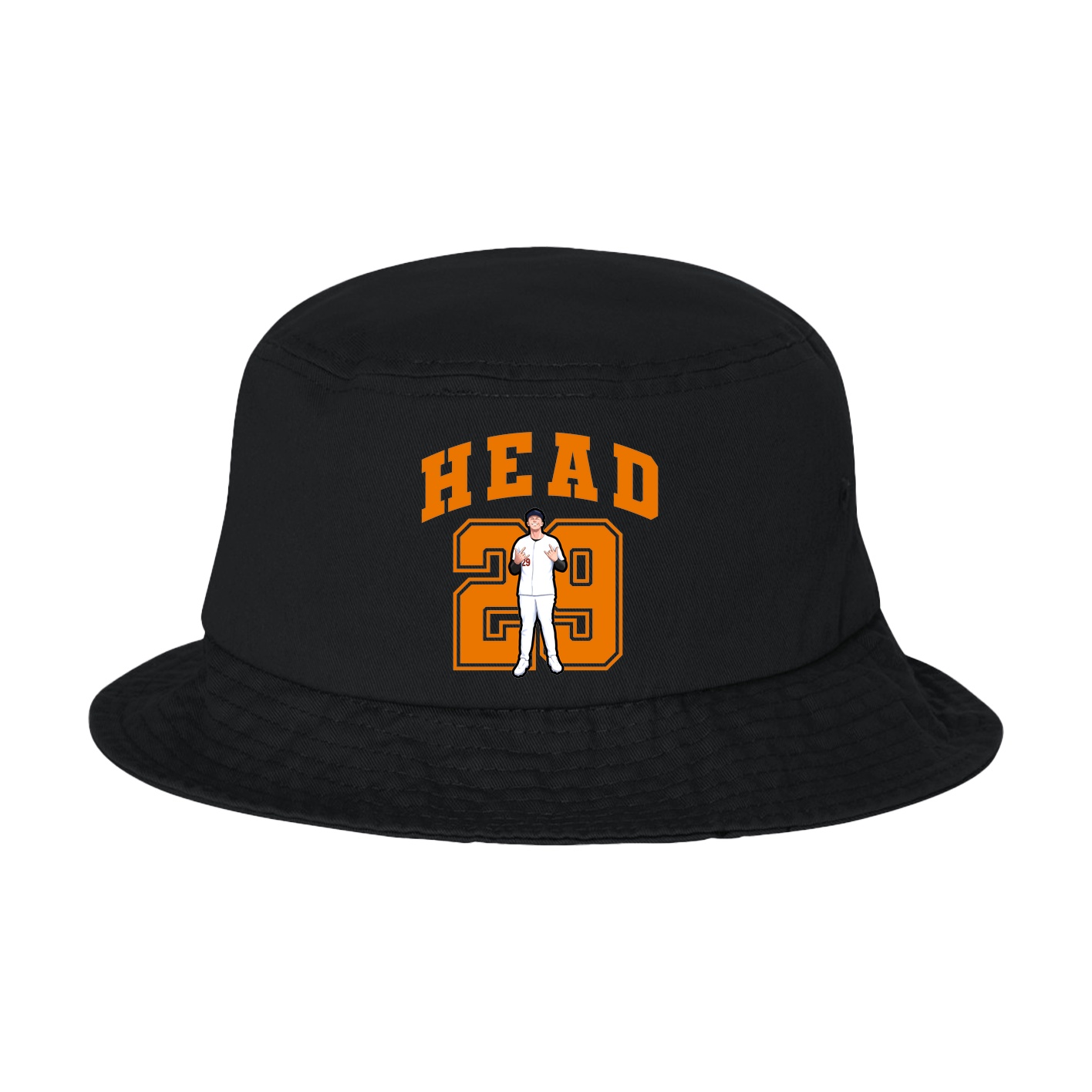 Bucket Cap — Number in Black