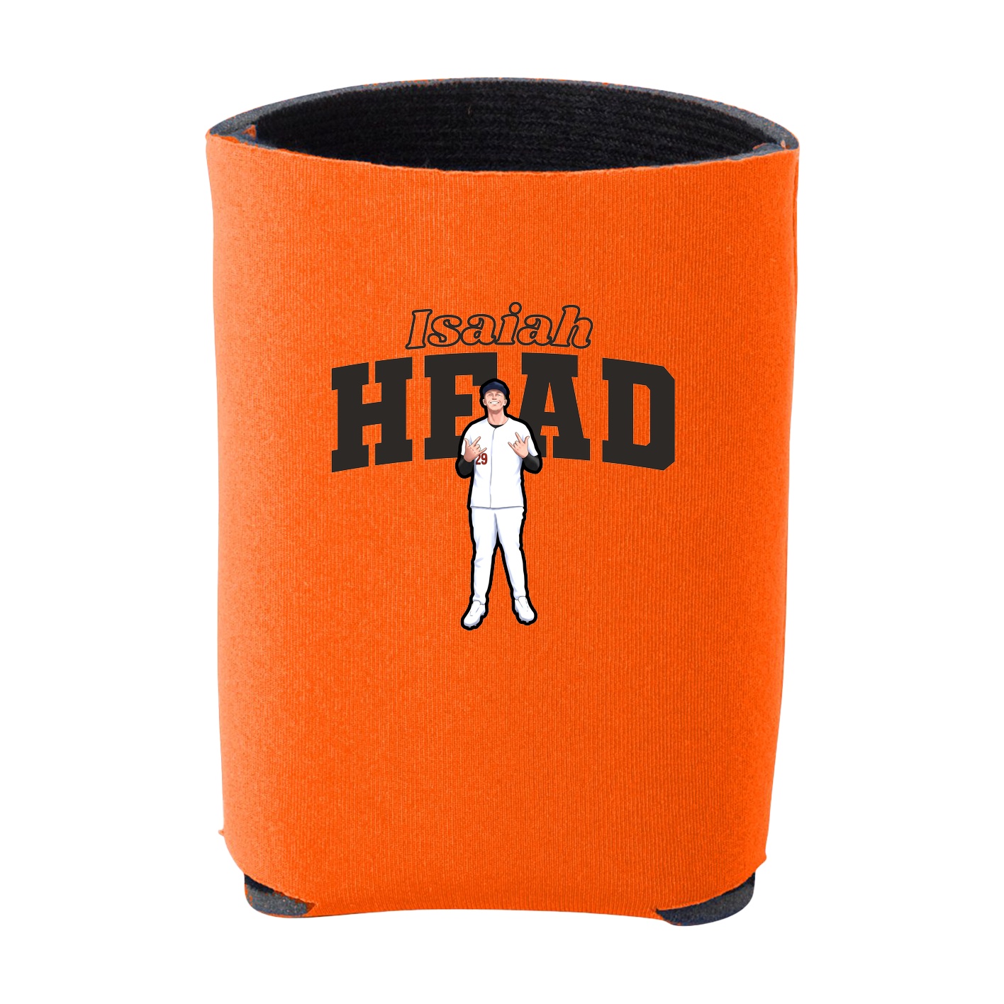 Can Holder — Name Arch in Orange
