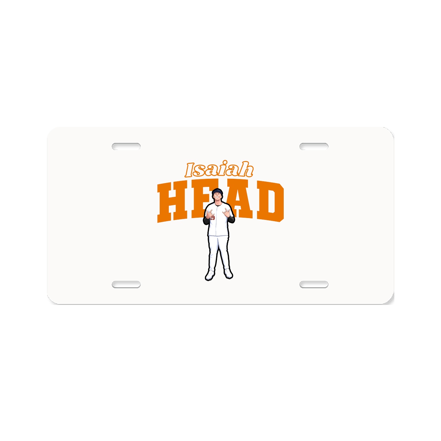 License Plate — Name Arch in Classic