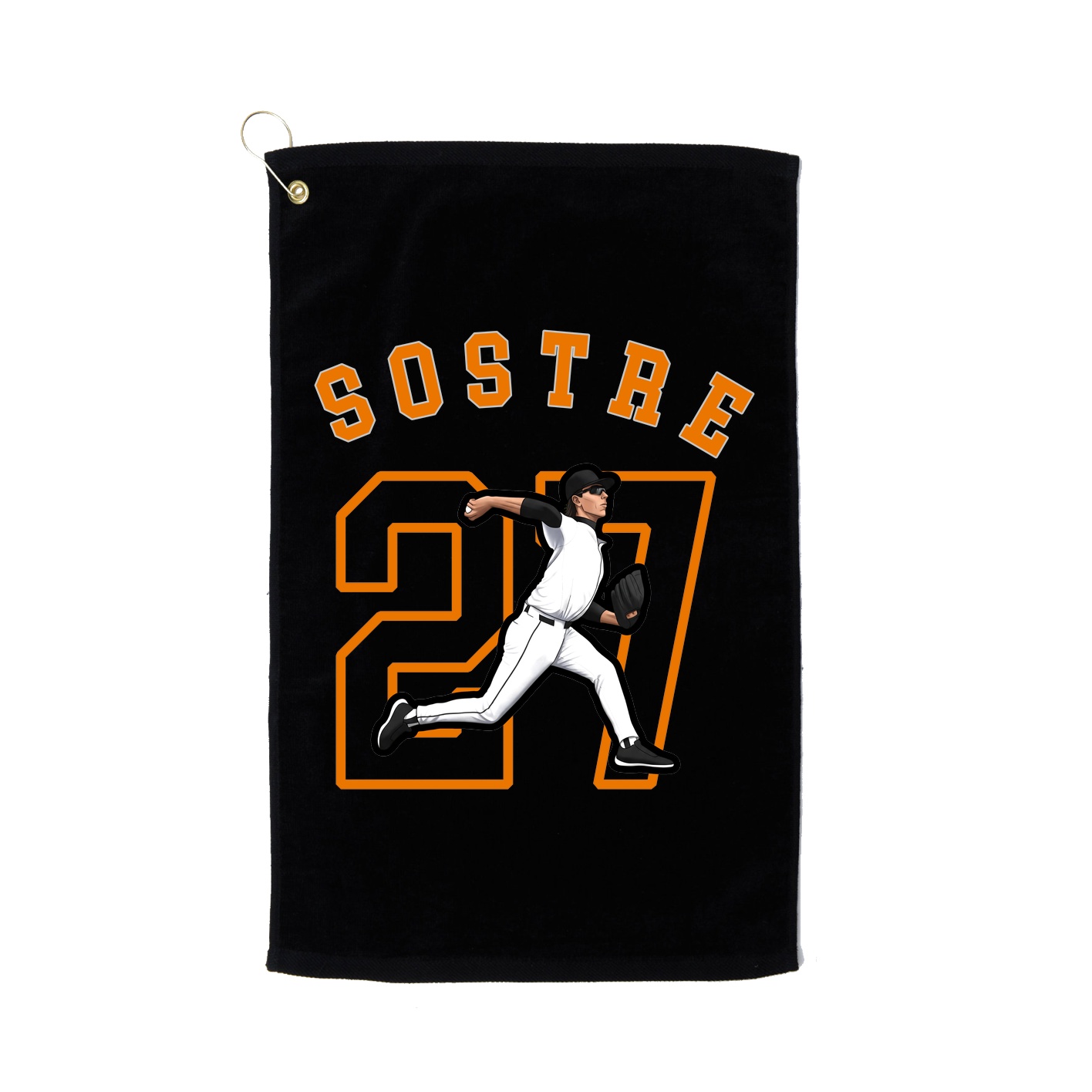 Golf Towel — Shirsey Arch in Black