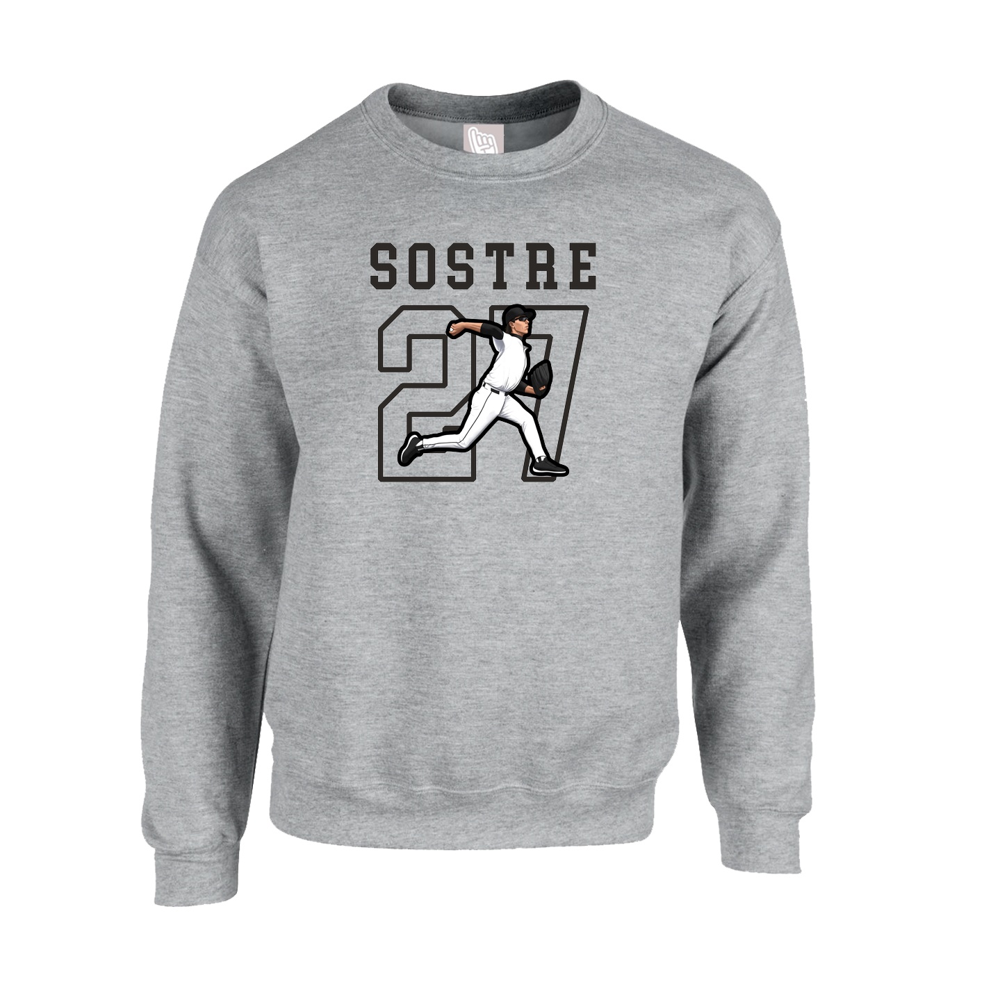 Fleece Crew — Shirsey in Grey