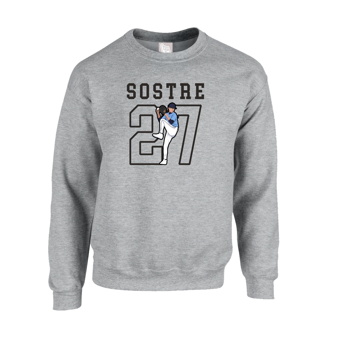 Fleece Crew — Shirsey in Grey
