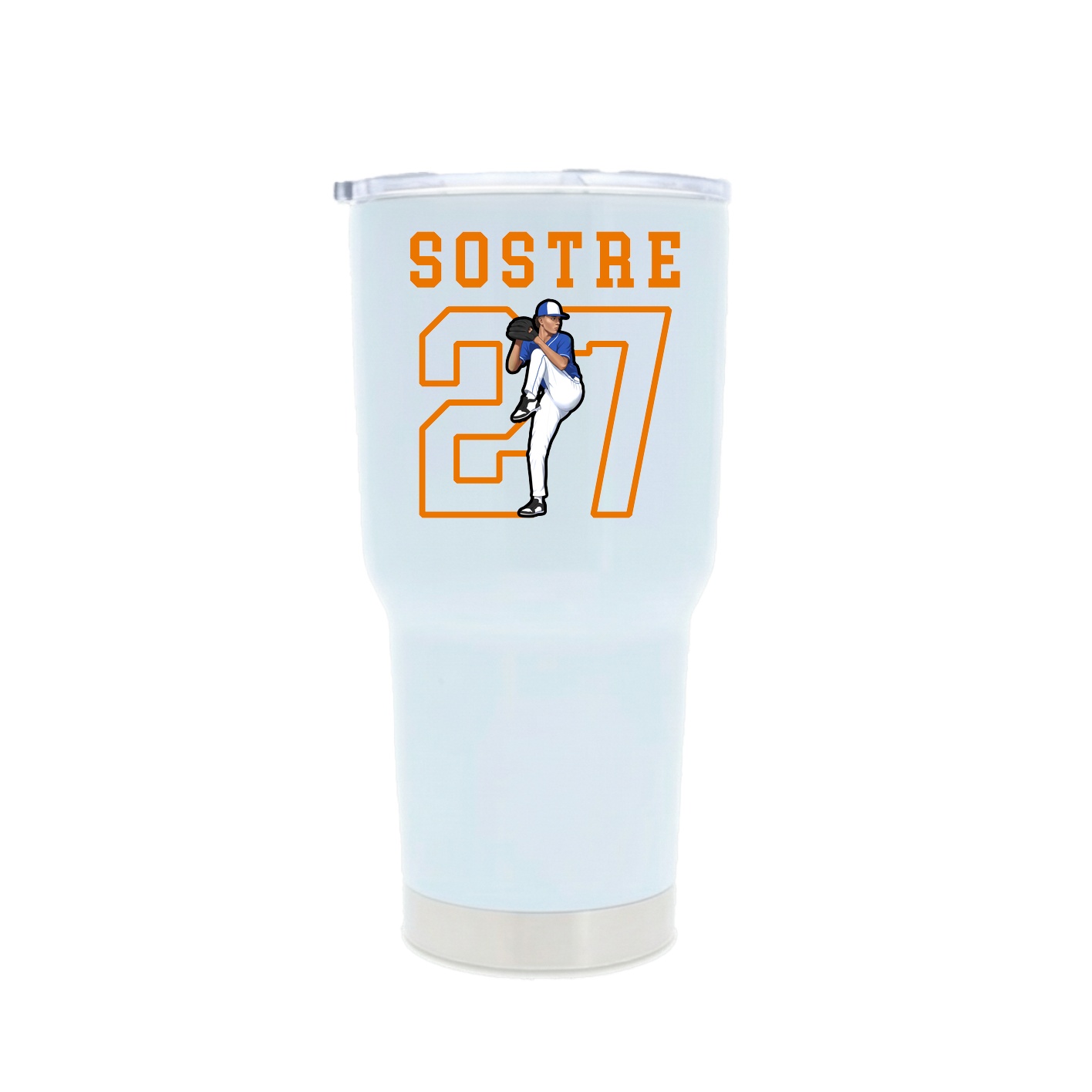 30oz Stainless Steel Tumbler — Shirsey in White