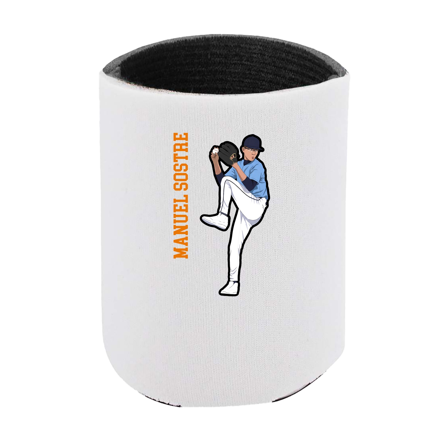 Can Holder — Name Vertical in White