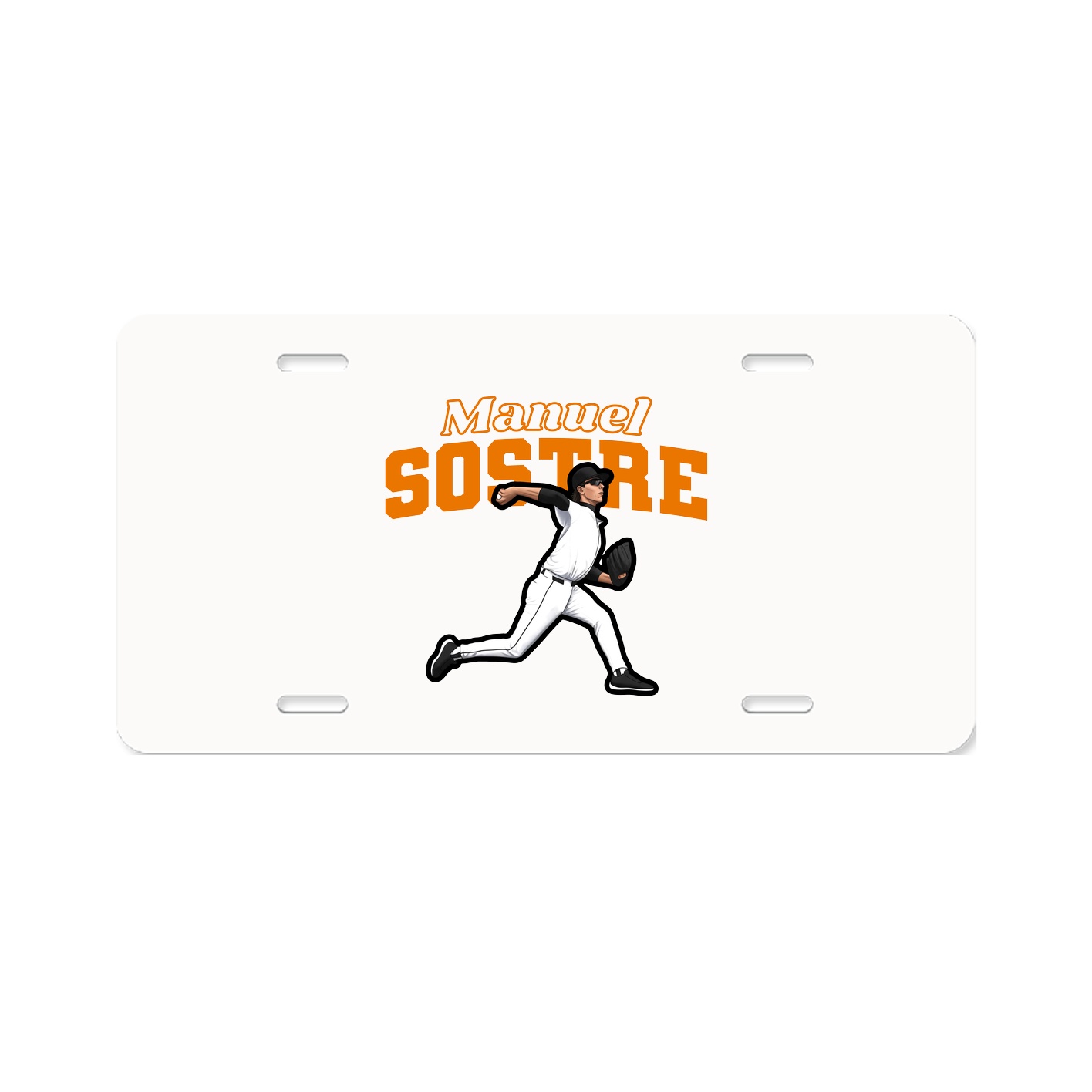 License Plate — Name Arch in Classic