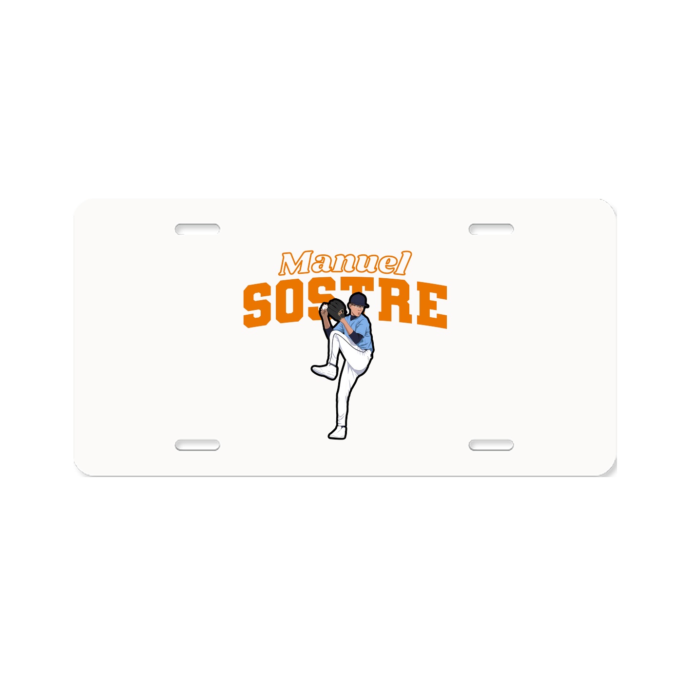 License Plate — Name Arch in Classic
