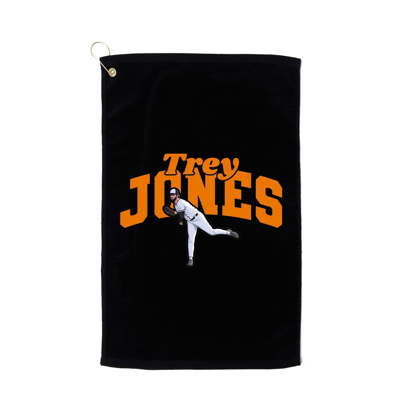Golf Towel — Signature Arch in Black