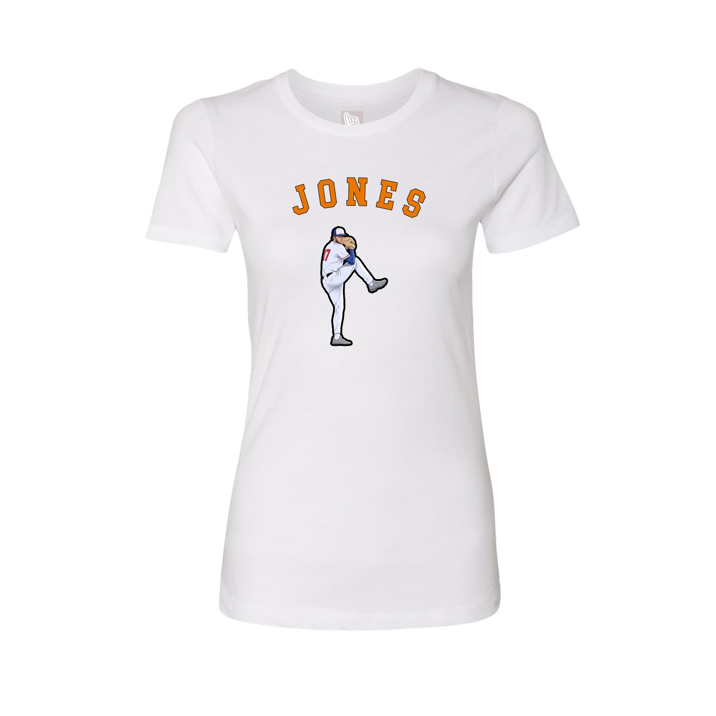 Fitted Women's Tee — Shirsey Arch in White