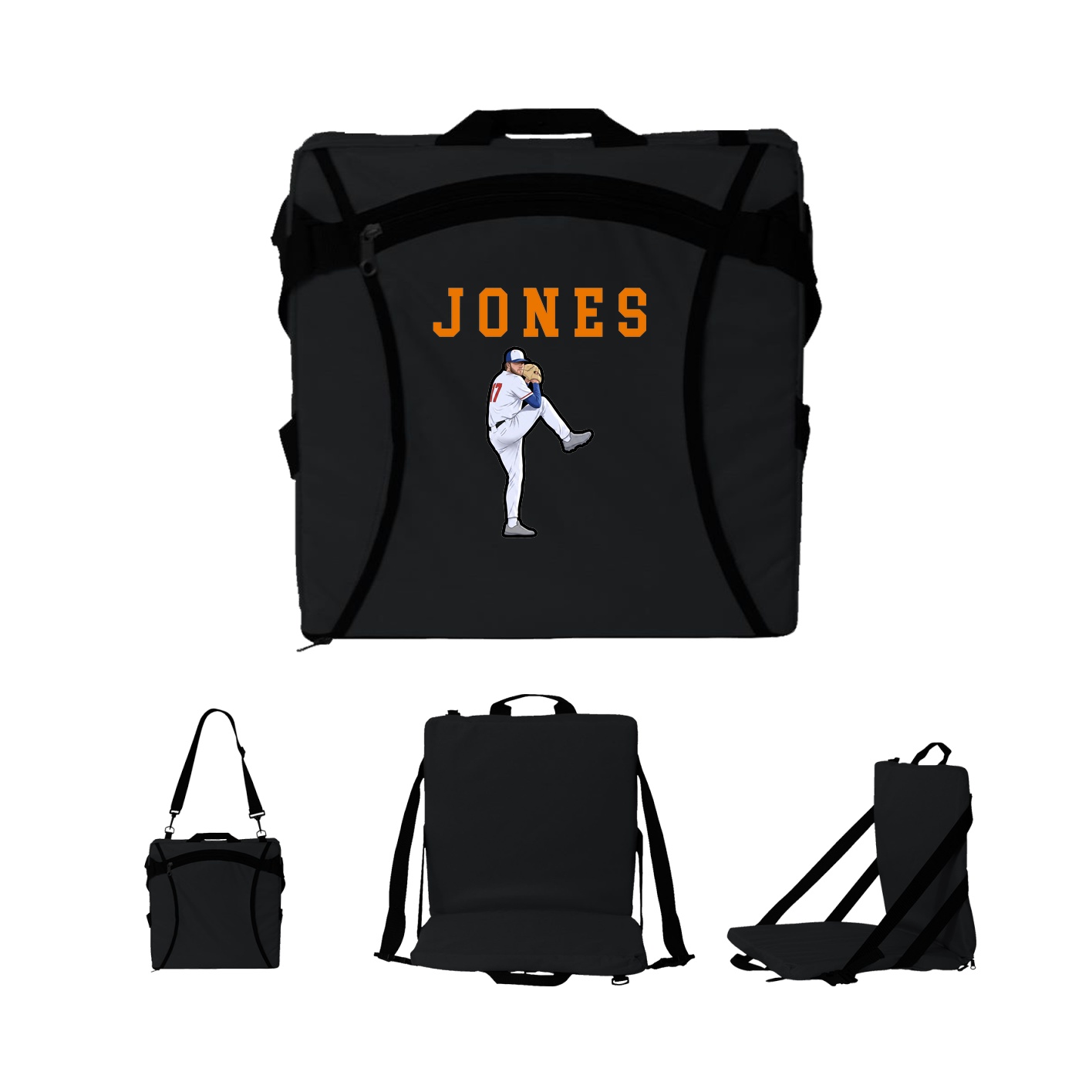 Folding Stadium Seat — Shirsey in Black