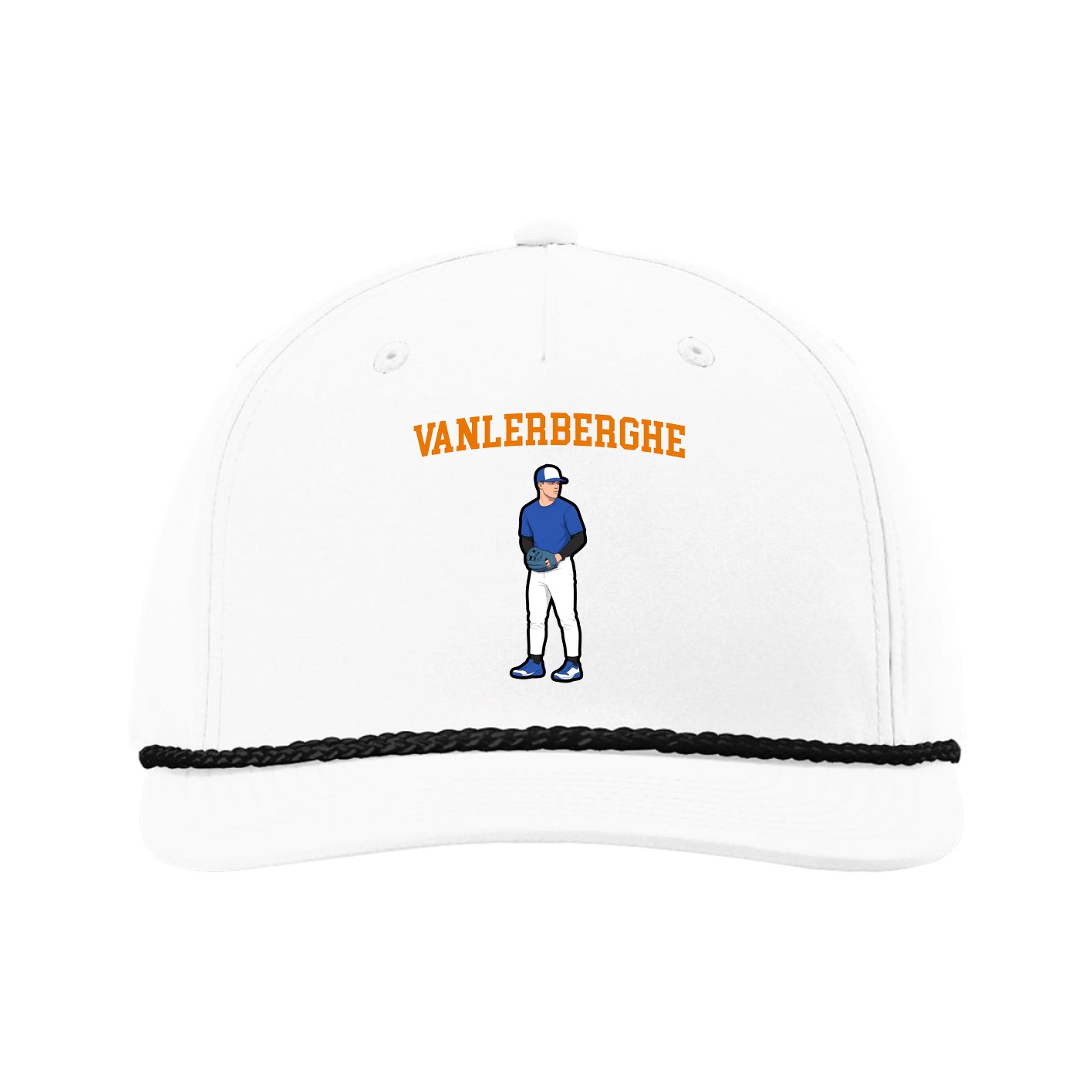 Five-Panel Classic Rope Cap — Shirsey in White