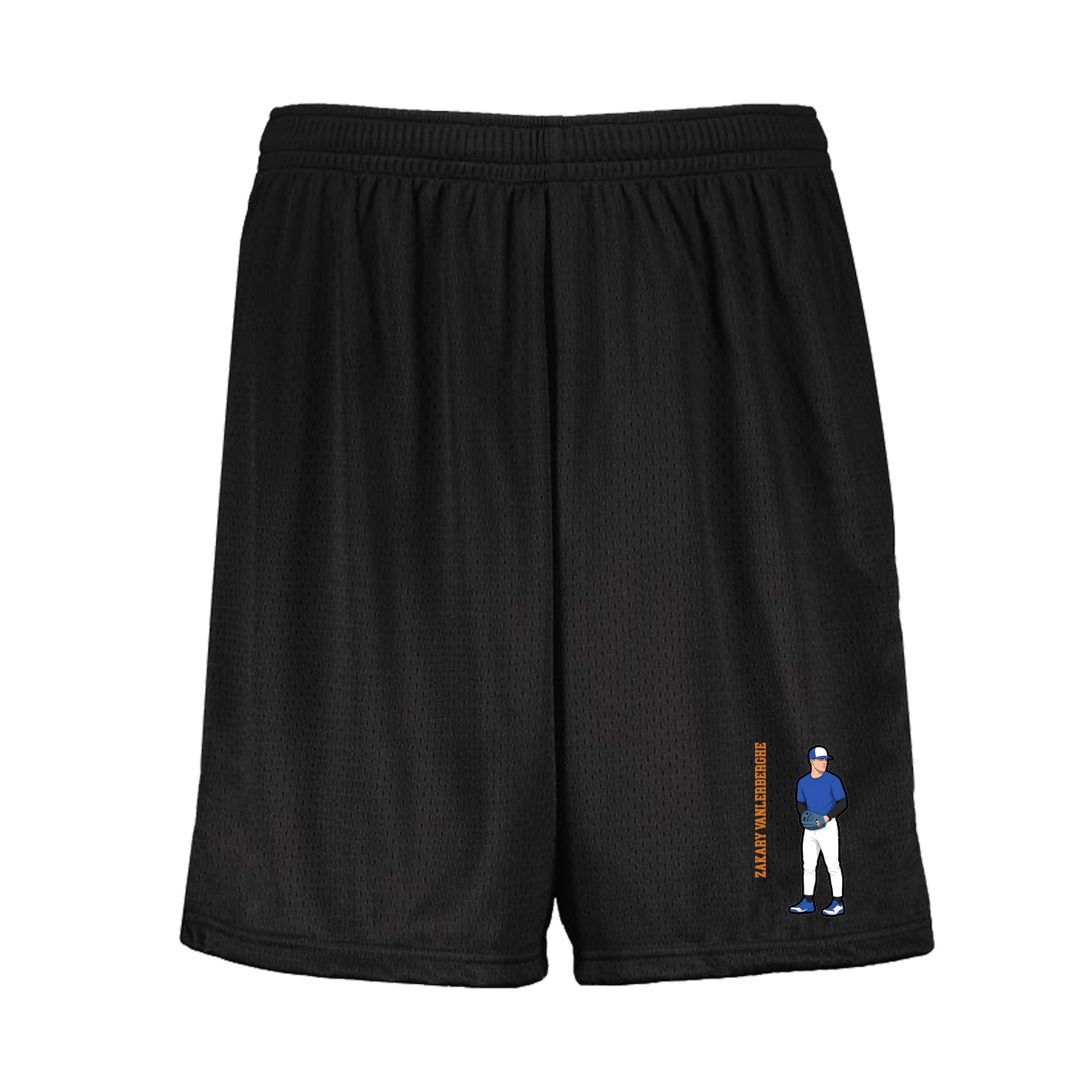 Shorts — Name Vertical in Black