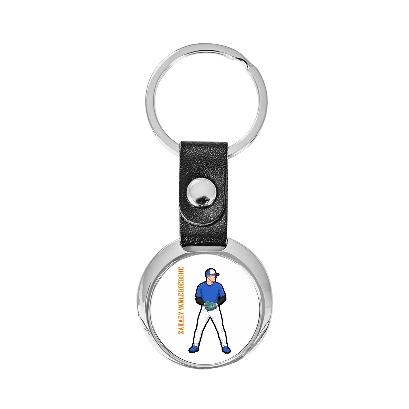Key Chain — Name Vertical in Classic