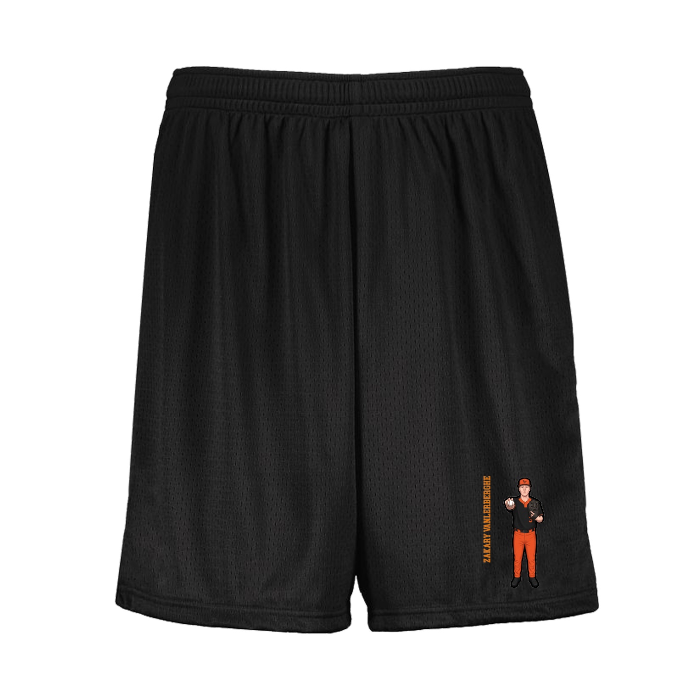 Shorts — Name Vertical in Black