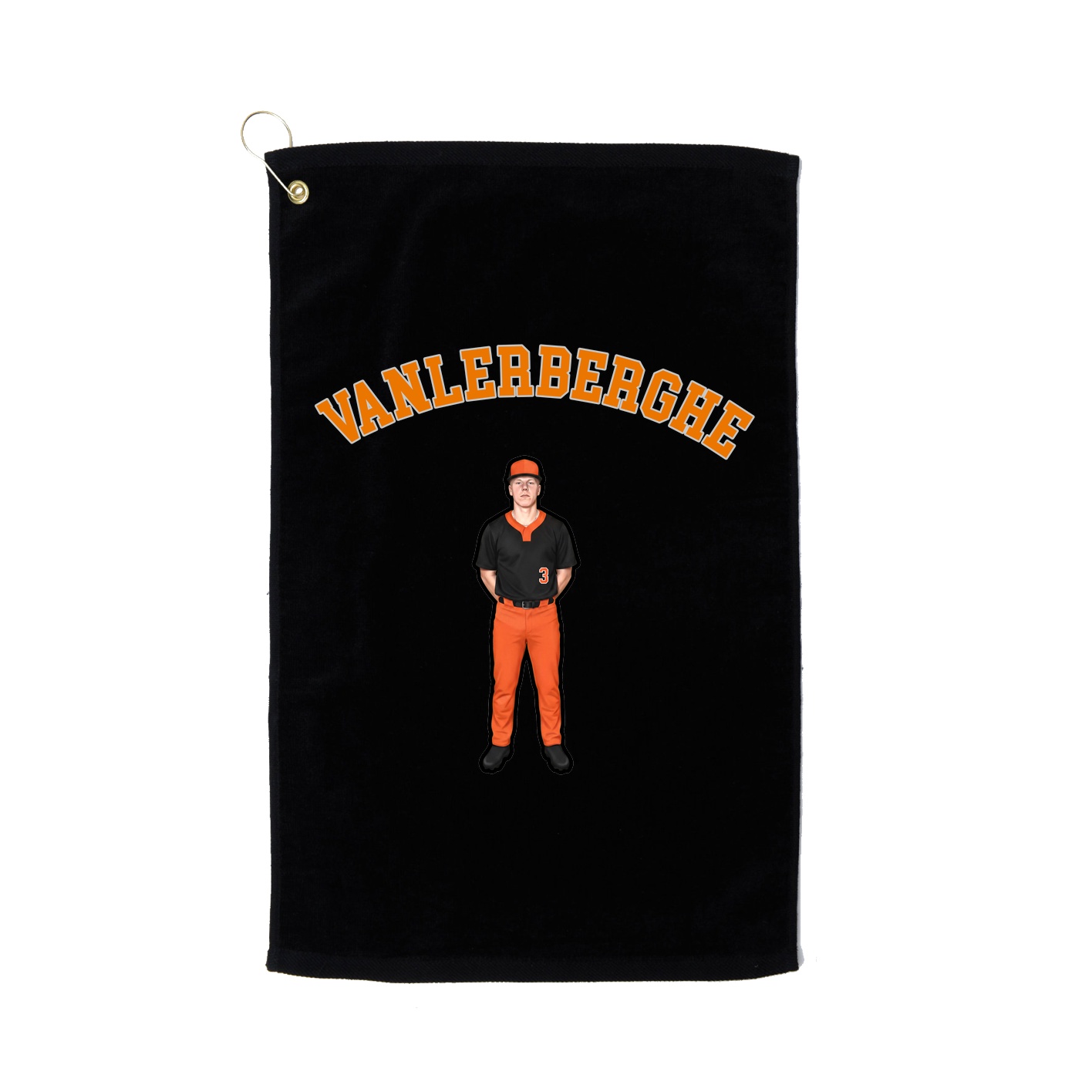 Golf Towel — Shirsey Arch in Black