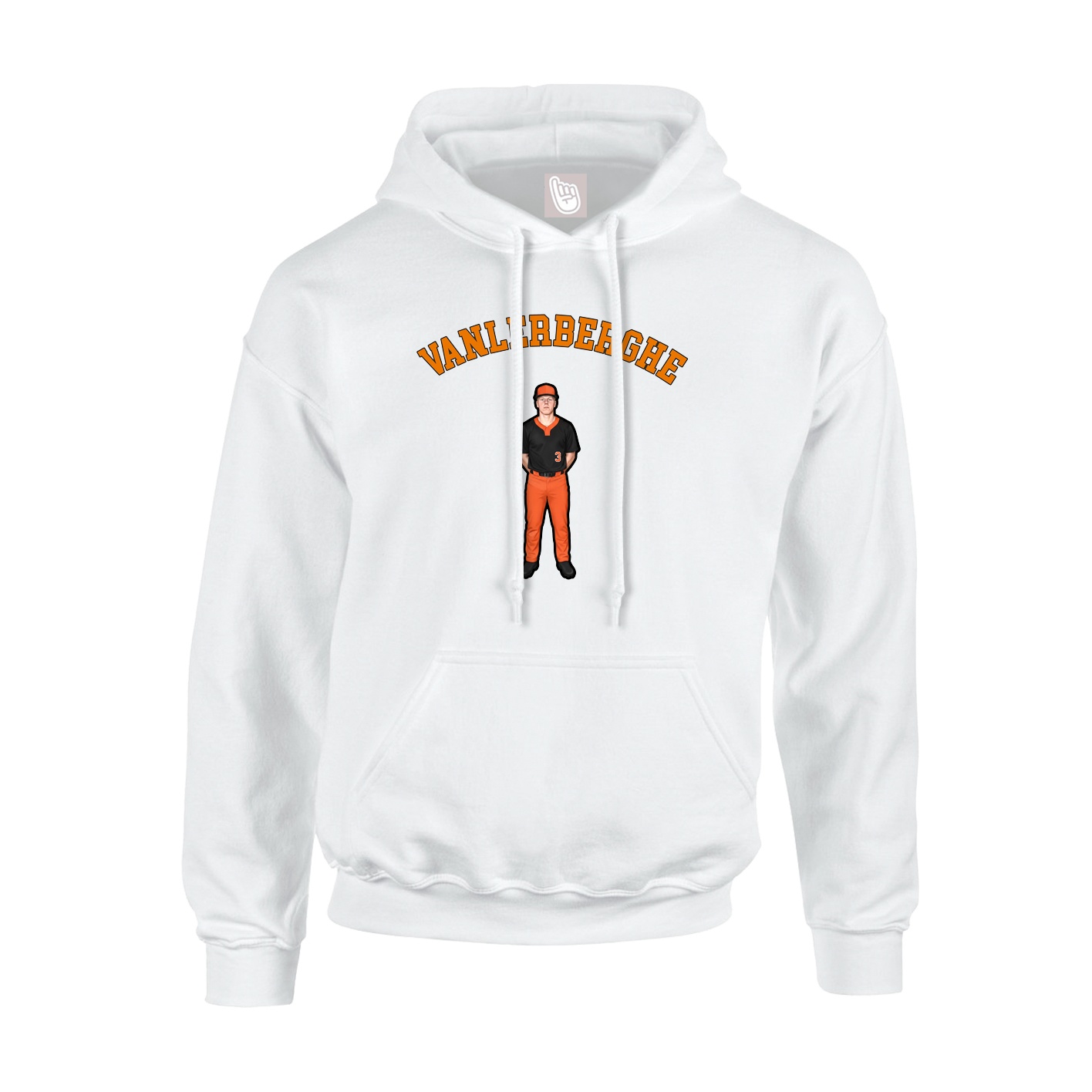 Hoodie — Shirsey Arch in White