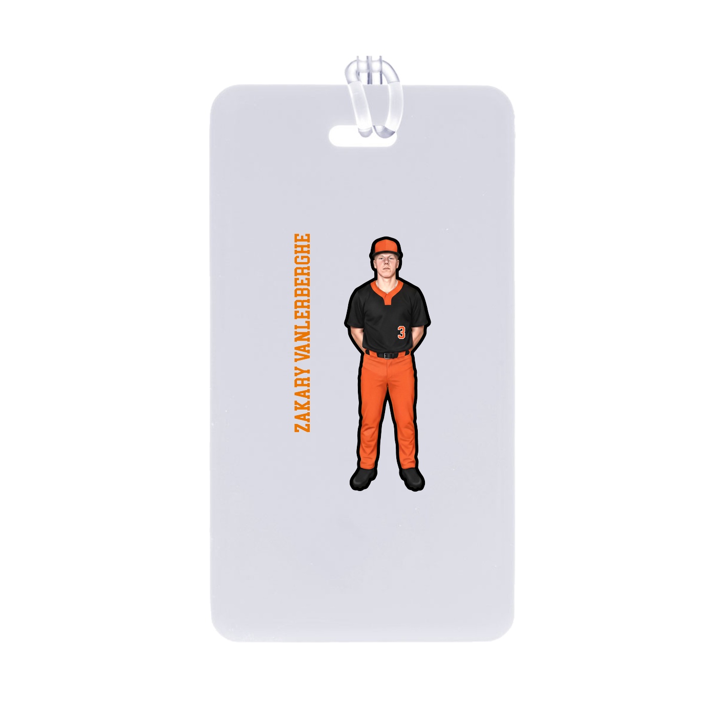 Bag Tag — Name Vertical in Classic