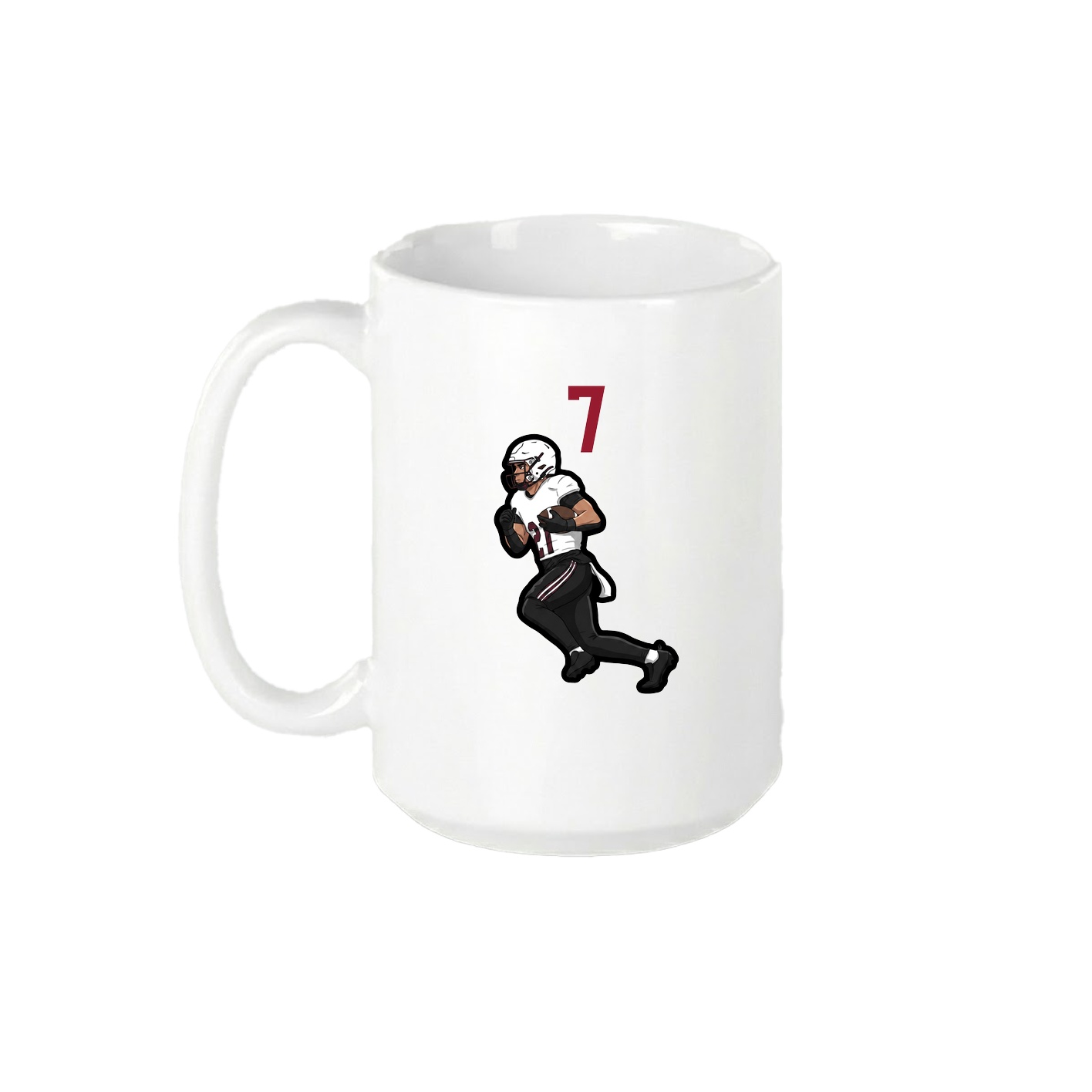 15oz Coffee Mug — Number Top in White