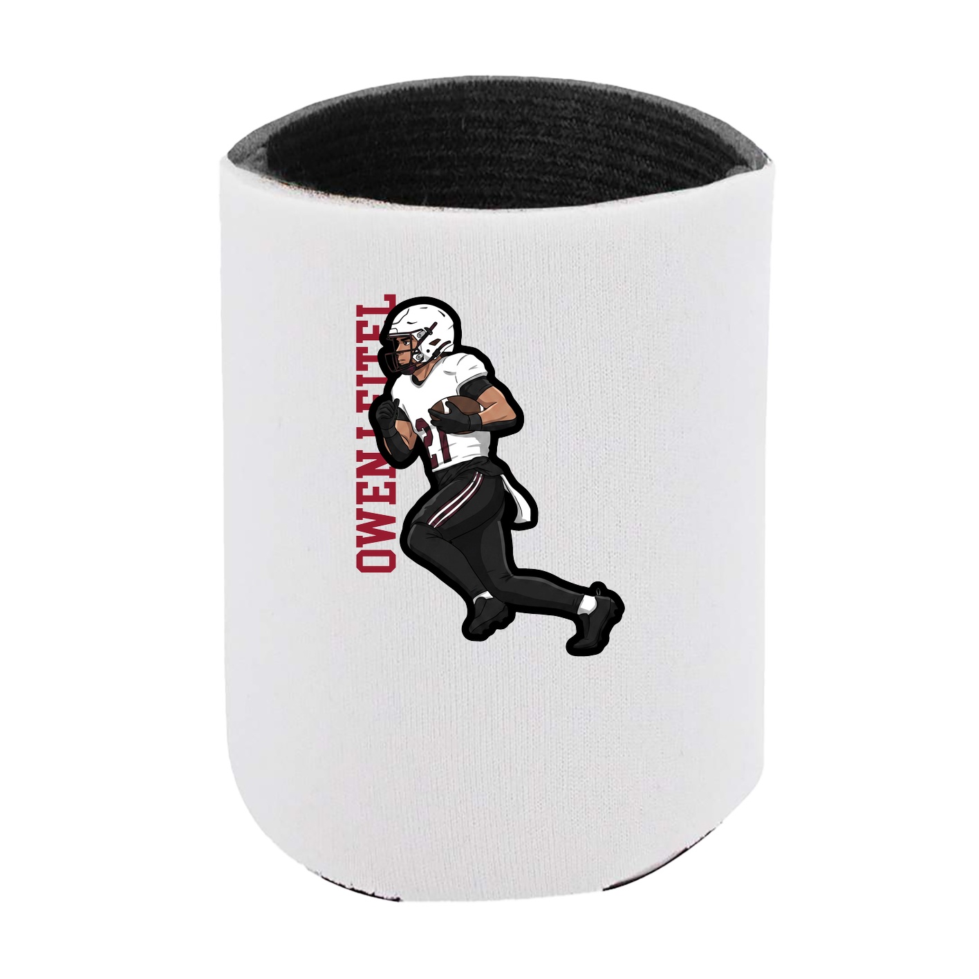 Can Holder — Name Vertical in White