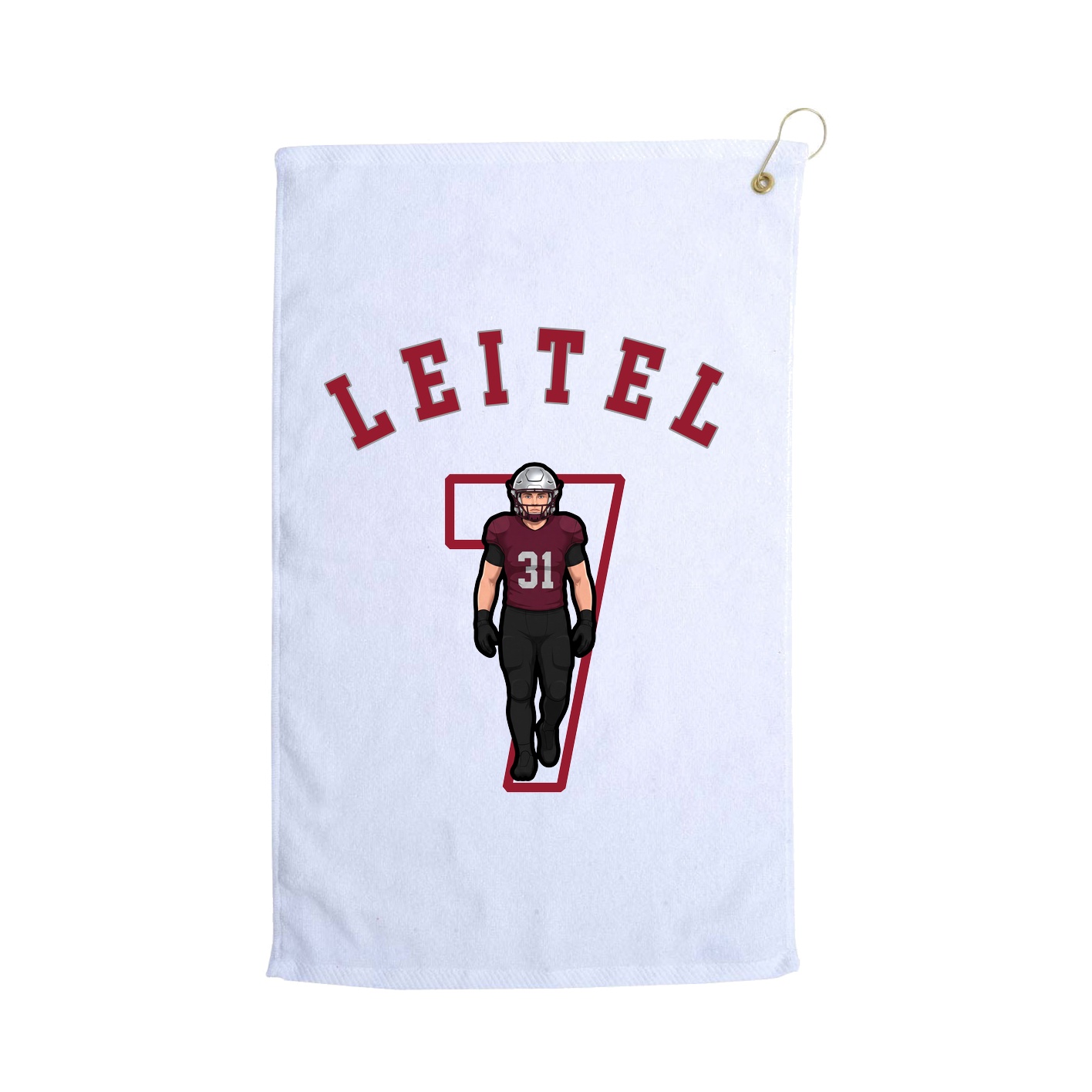 Golf Towel — Shirsey Arch in White